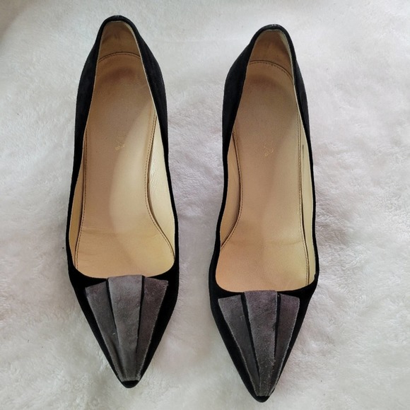 Prada Suede Heels 37 6.5 - Picture 4 of 13